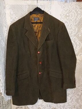 The J. Peterman Company Men's Olive Green Blazer